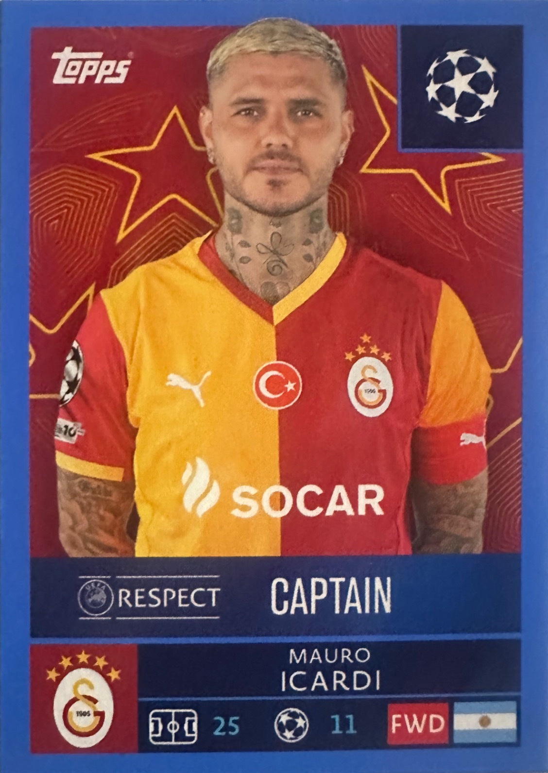 Topps UCL Champions League 2025/26 - Scegli Figurina Parallel Blue Black Red