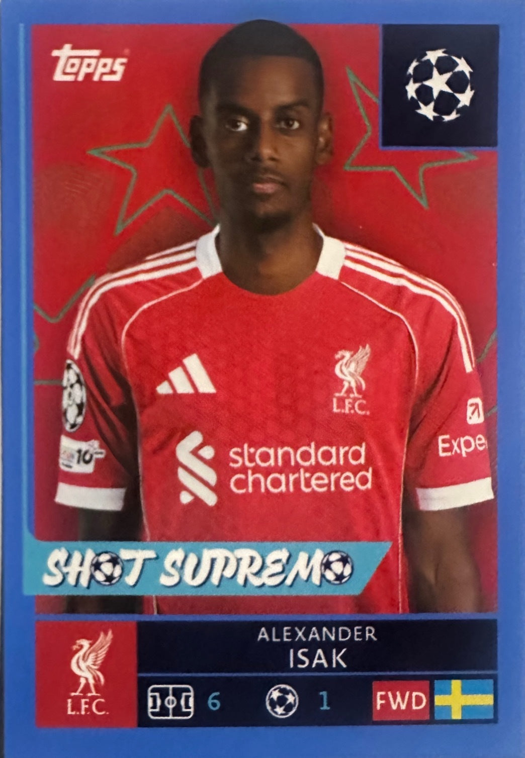 Topps UCL Champions League 2025/26 - Scegli Figurina Parallel Blue Black Red