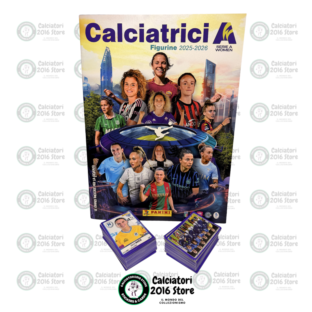 Calciatrici 2025/26 Panini - Album + Set completo 339 Figurine