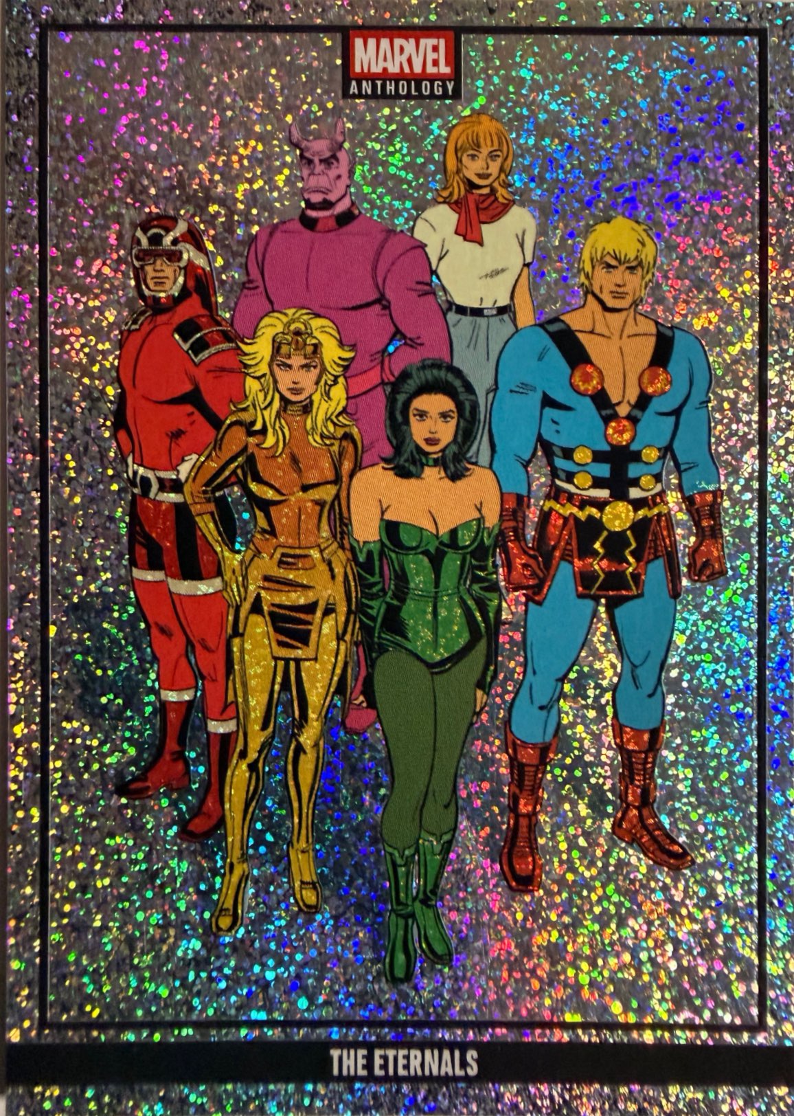 Marvel Anthology Panini - Box vuoto + set completo 100 Parallel Stardust Holo