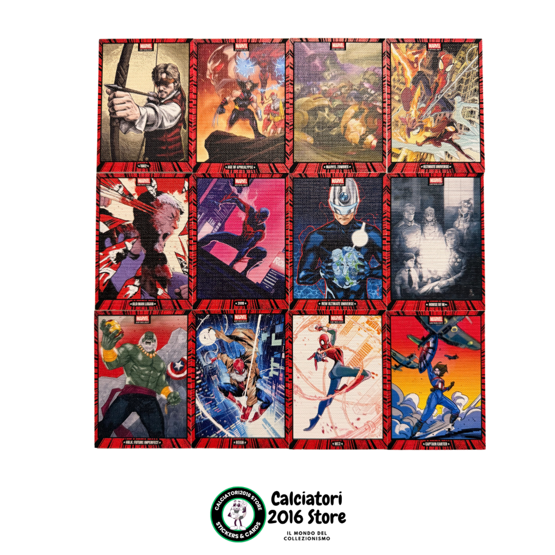 Marvel Anthology Panini - Set completo 12 Canvas Card C1-C12