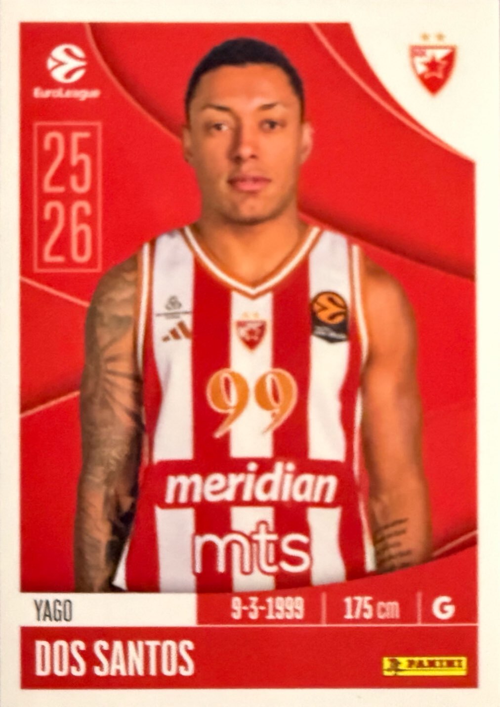 EuroLeague 2025/26 Panini - Scegli figurina da da 1 a 230