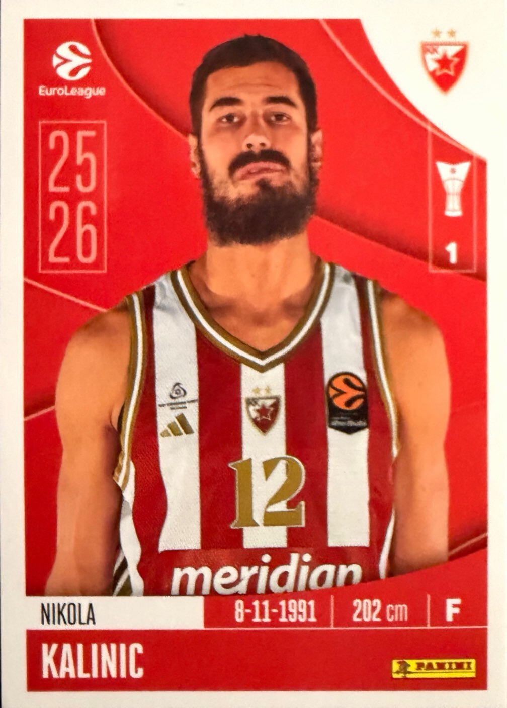 EuroLeague 2025/26 Panini - Scegli figurina da da 1 a 230