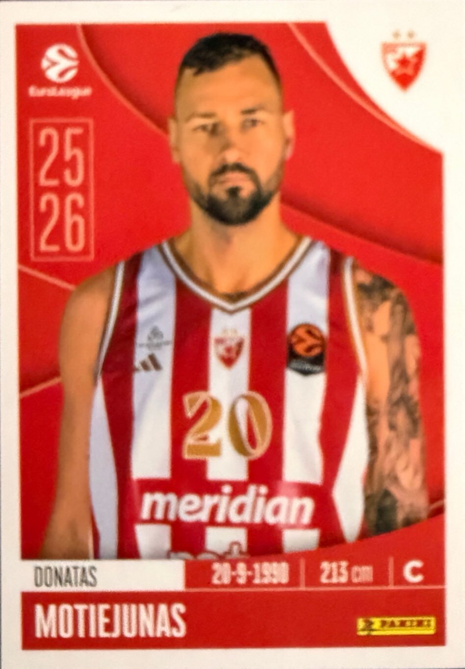 EuroLeague 2025/26 Panini - Scegli figurina da da 1 a 230