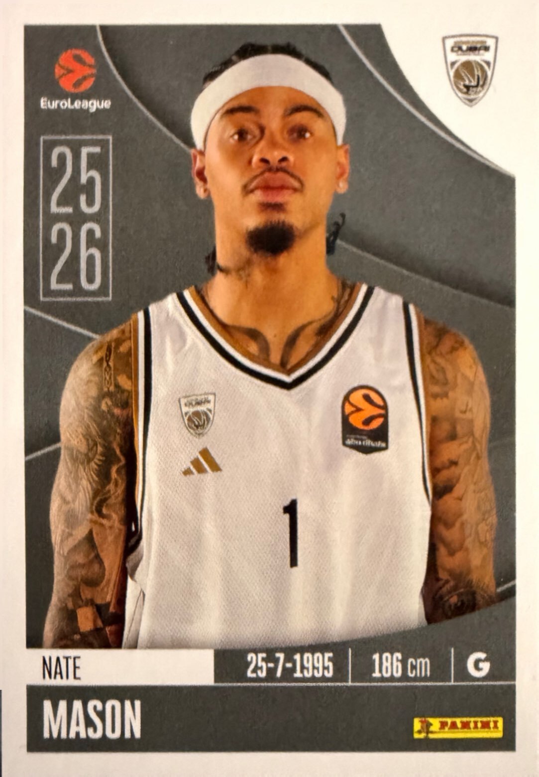 EuroLeague 2025/26 Panini - Scegli figurina da da 1 a 230