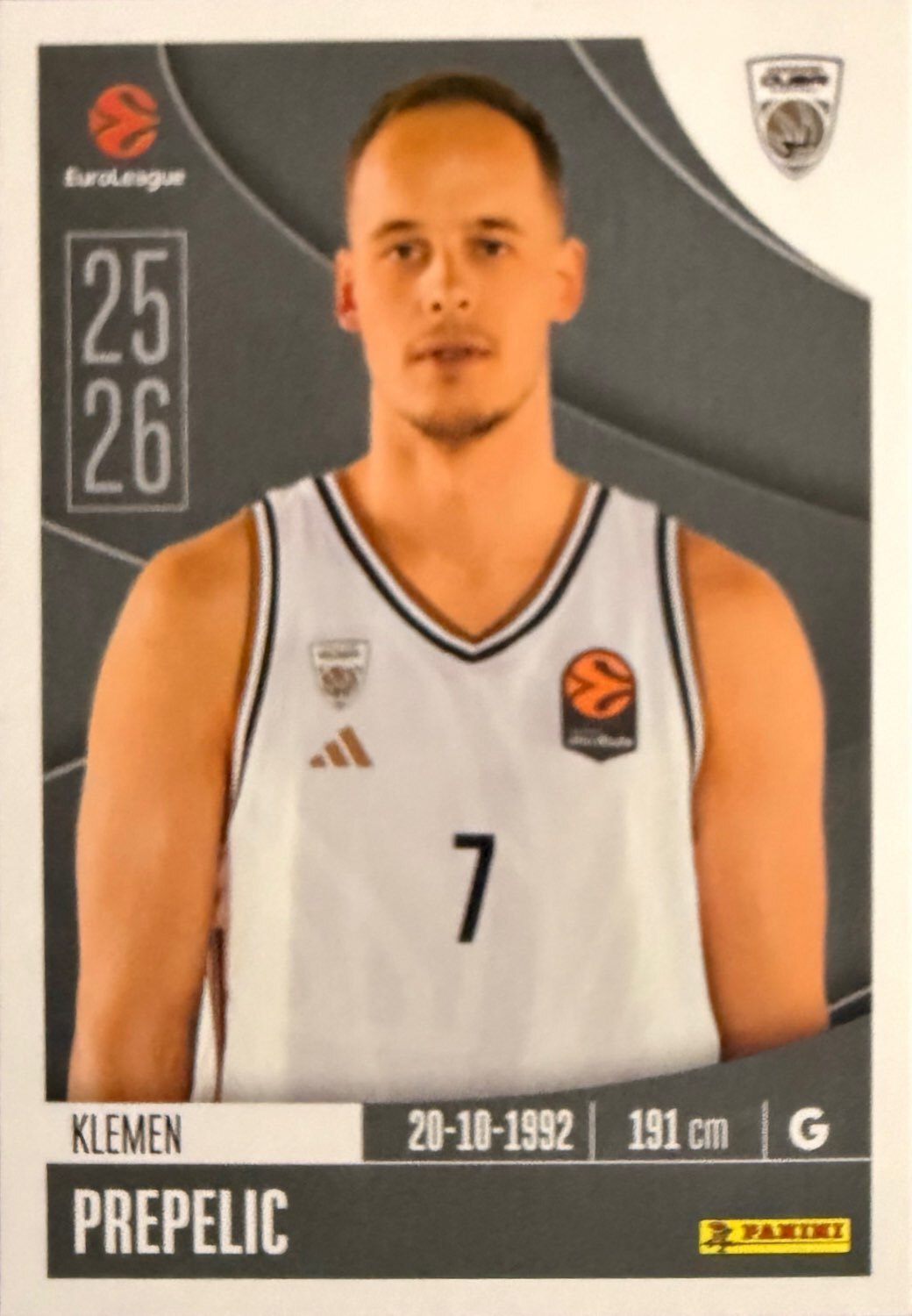 EuroLeague 2025/26 Panini - Scegli figurina da da 1 a 230