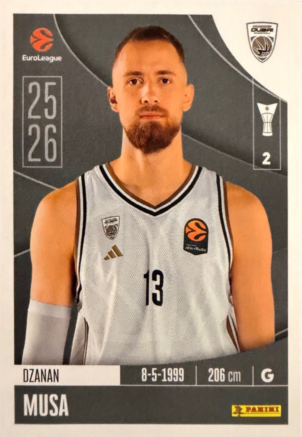 EuroLeague 2025/26 Panini - Scegli figurina da da 1 a 230