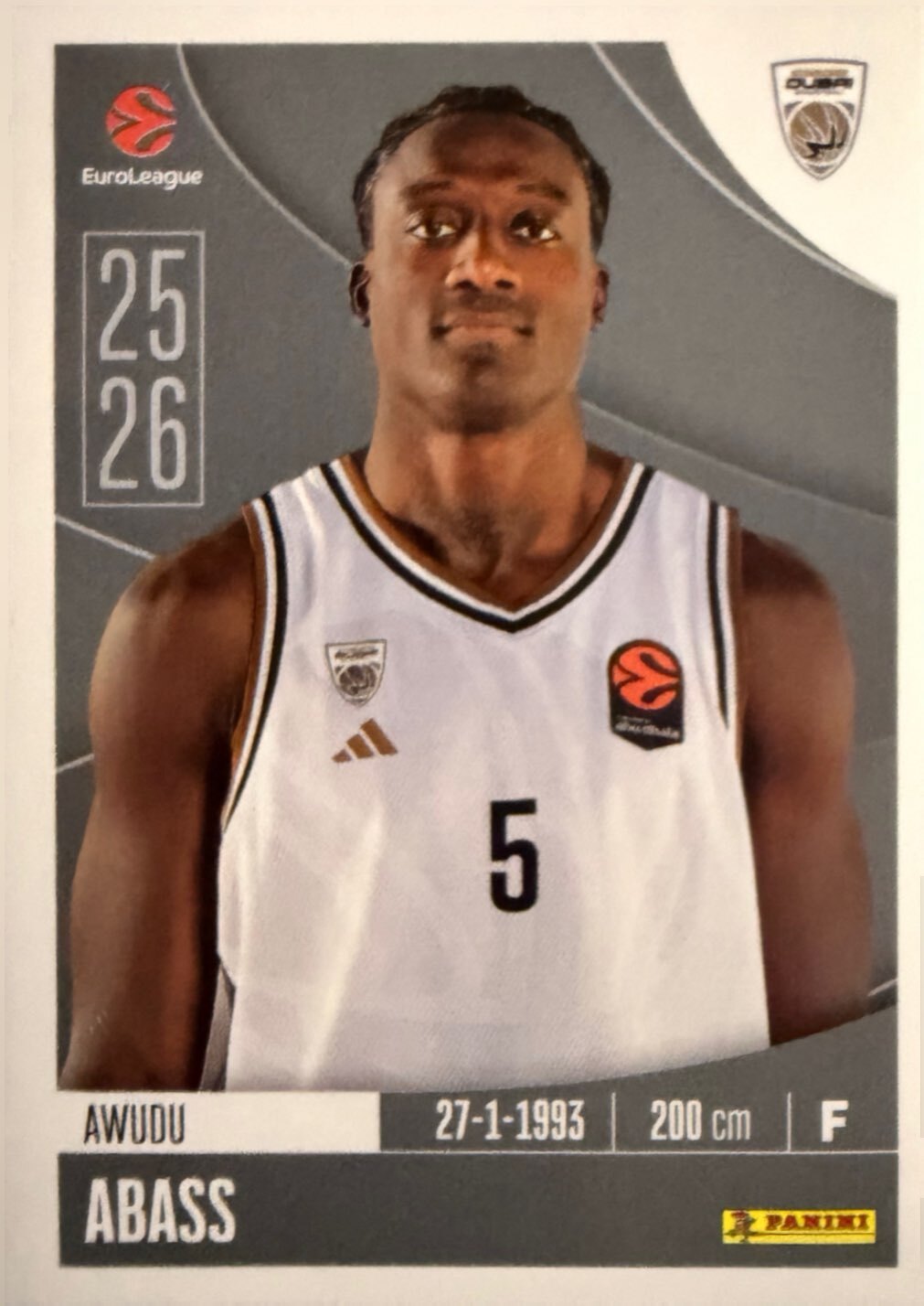 EuroLeague 2025/26 Panini - Scegli figurina da da 1 a 230