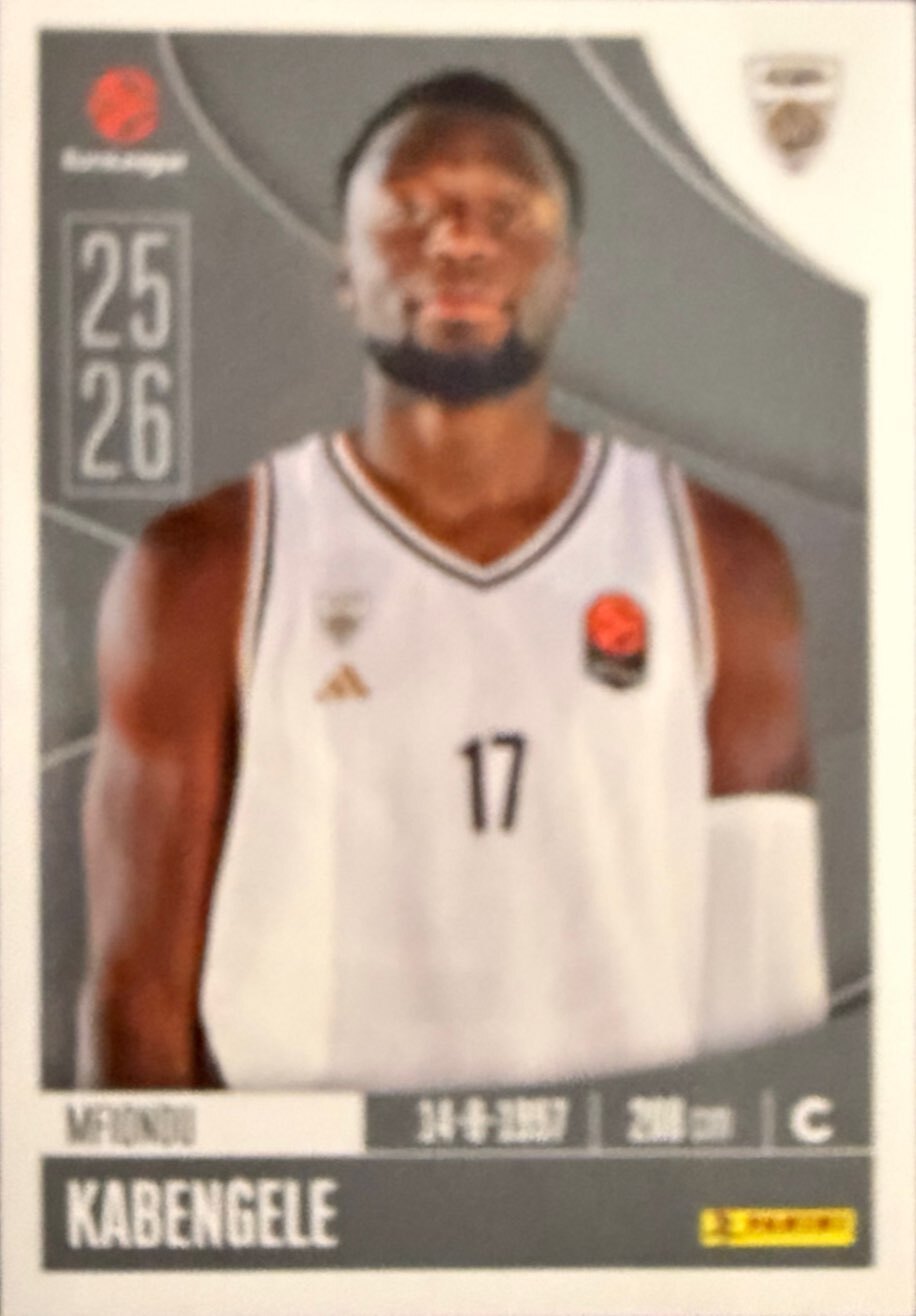 EuroLeague 2025/26 Panini - Scegli figurina da da 1 a 230