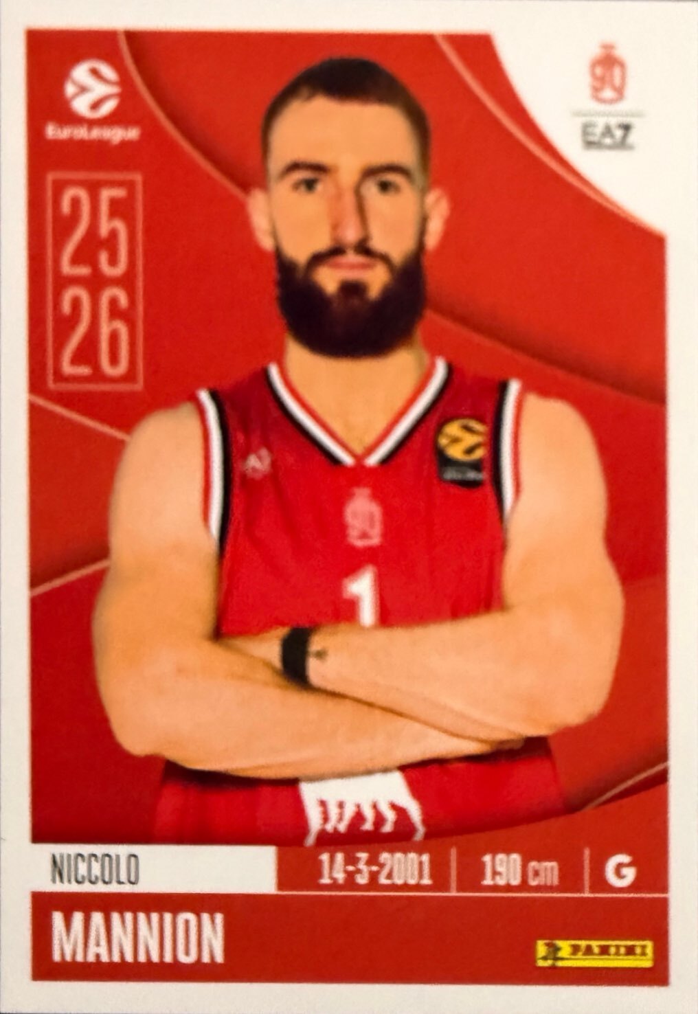 EuroLeague 2025/26 Panini - Scegli figurina da da 1 a 230