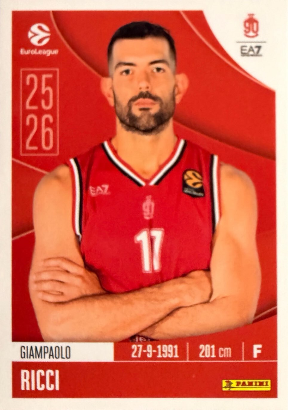 EuroLeague 2025/26 Panini - Scegli figurina da da 1 a 230