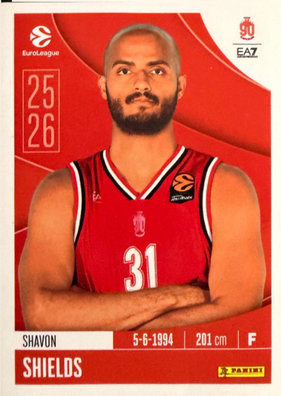 EuroLeague 2025/26 Panini - Scegli figurina da da 1 a 230