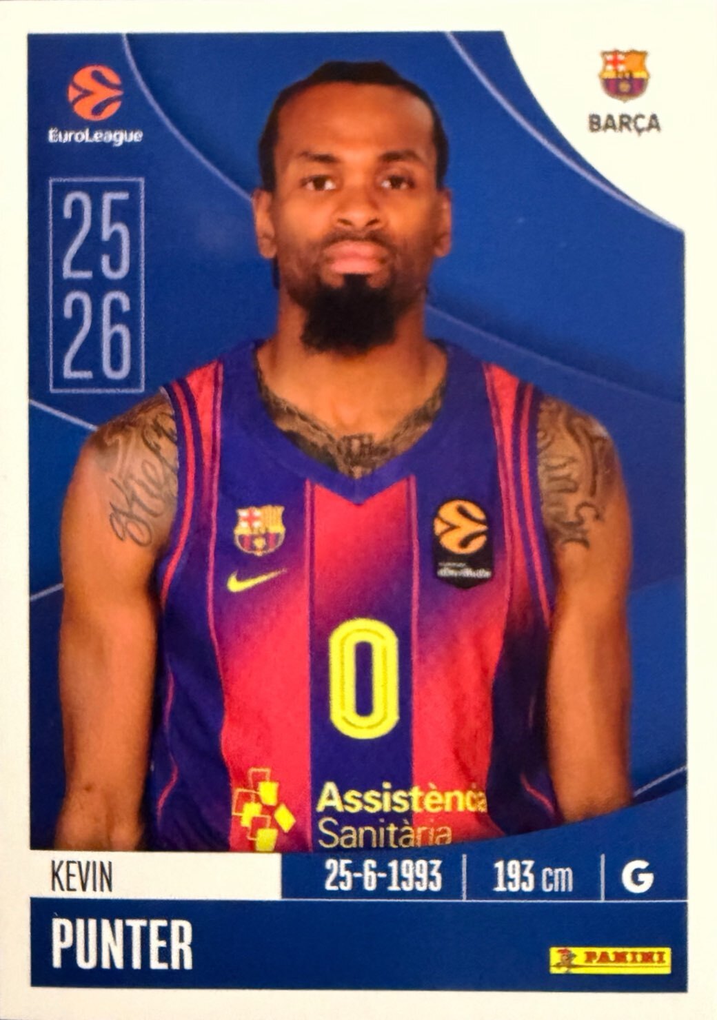 EuroLeague 2025/26 Panini - Scegli figurina da da 1 a 230