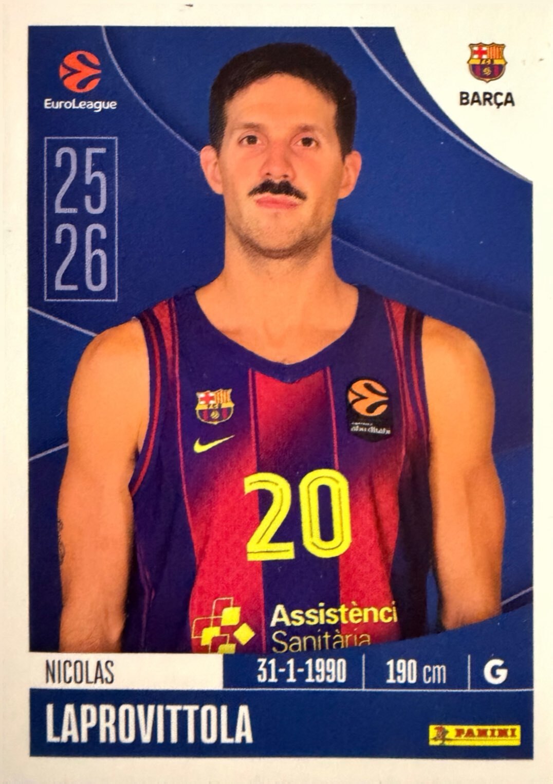 EuroLeague 2025/26 Panini - Scegli figurina da da 1 a 230
