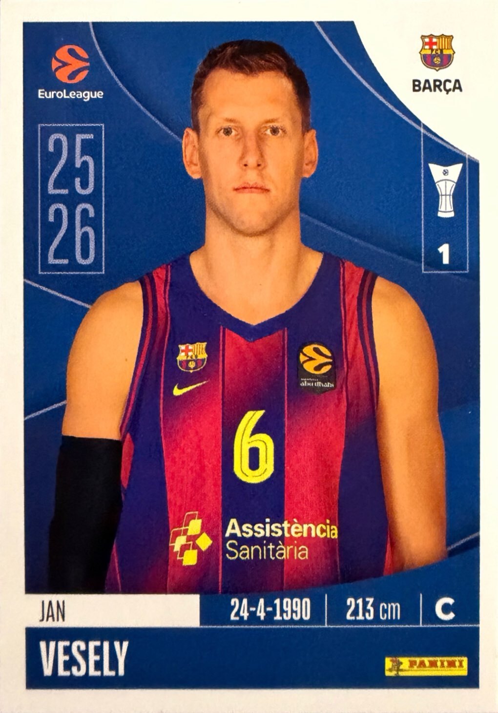 EuroLeague 2025/26 Panini - Scegli figurina da da 1 a 230