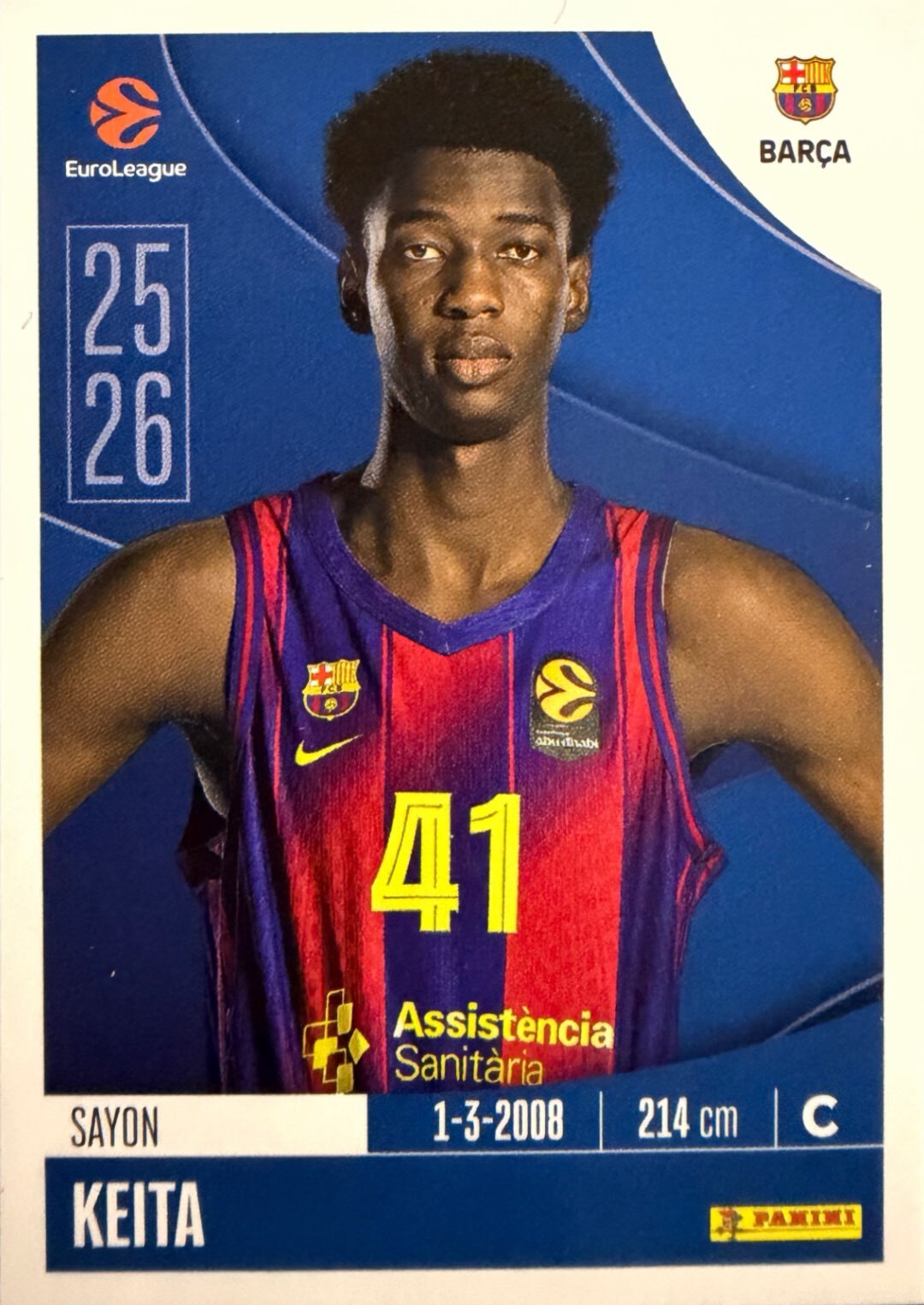 EuroLeague 2025/26 Panini - Scegli figurina da da 1 a 230