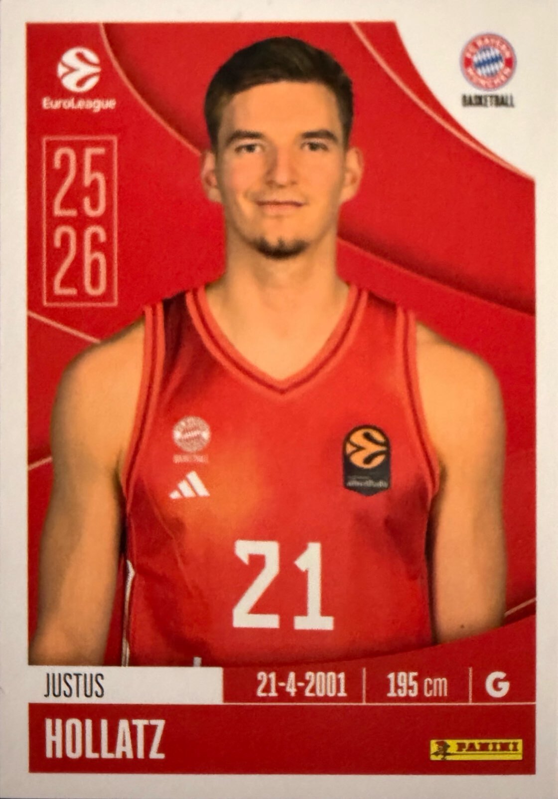 EuroLeague 2025/26 Panini - Scegli figurina da da 1 a 230