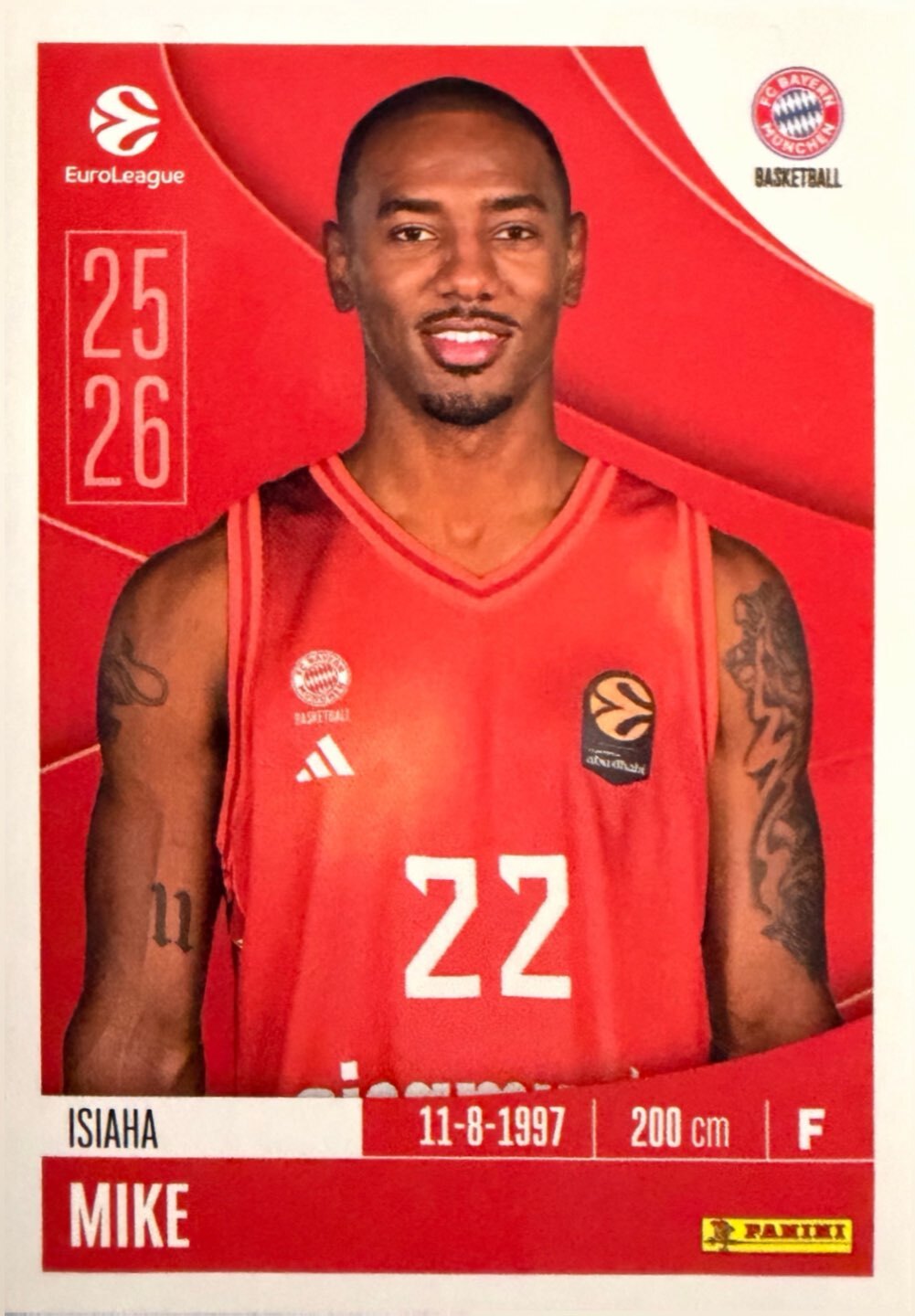 EuroLeague 2025/26 Panini - Scegli figurina da da 1 a 230