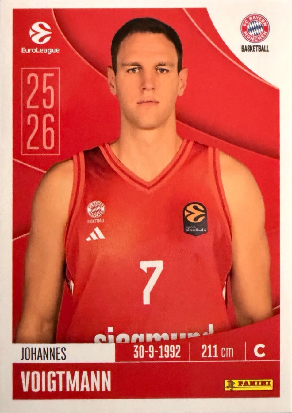 EuroLeague 2025/26 Panini - Scegli figurina da da 1 a 230