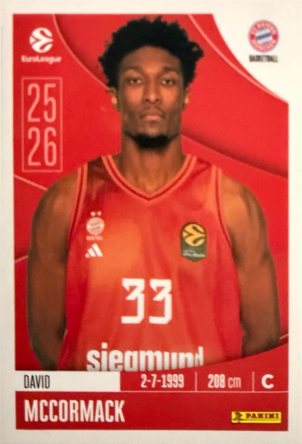 EuroLeague 2025/26 Panini - Scegli figurina da da 1 a 230