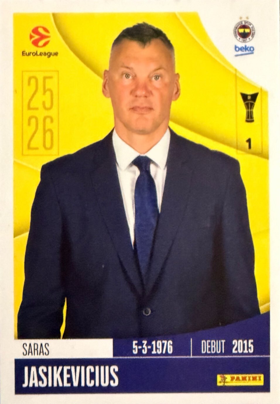 EuroLeague 2025/26 Panini - Scegli figurina da da 1 a 230