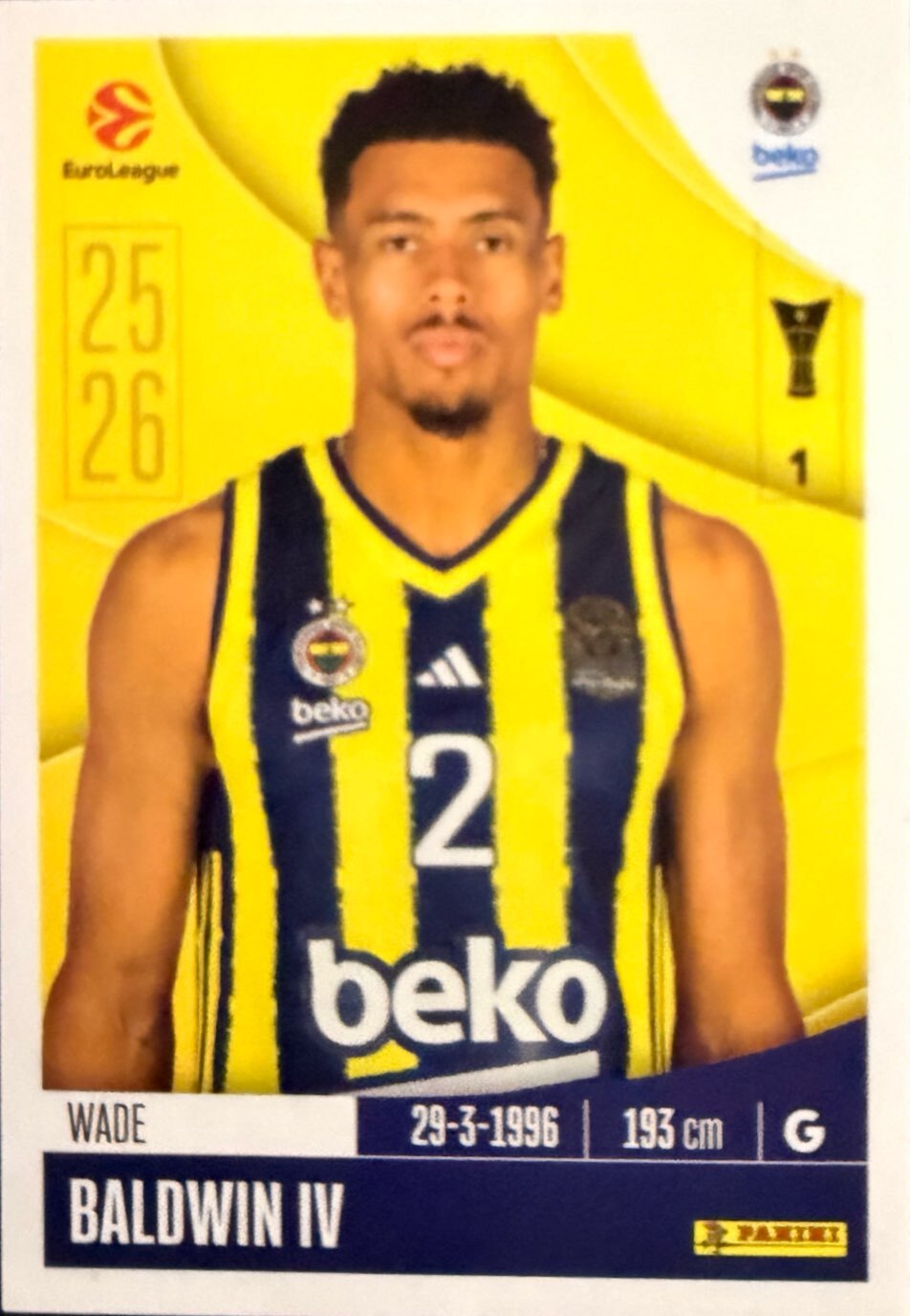 EuroLeague 2025/26 Panini - Scegli figurina da da 1 a 230