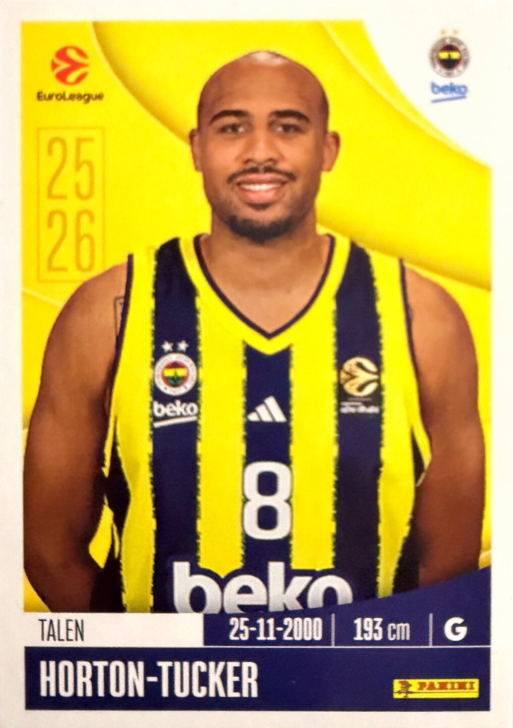 EuroLeague 2025/26 Panini - Scegli figurina da da 1 a 230