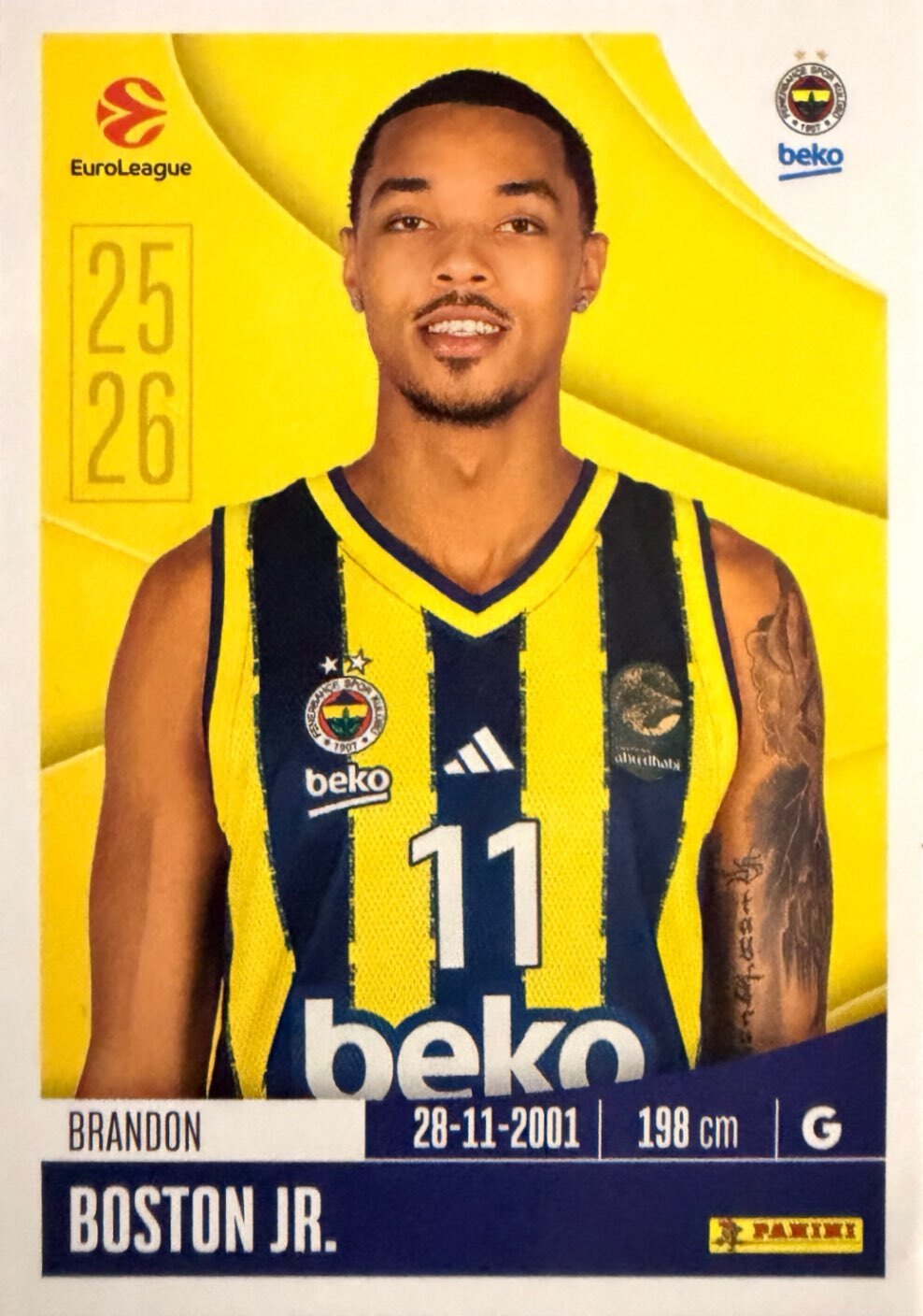 EuroLeague 2025/26 Panini - Scegli figurina da da 1 a 230