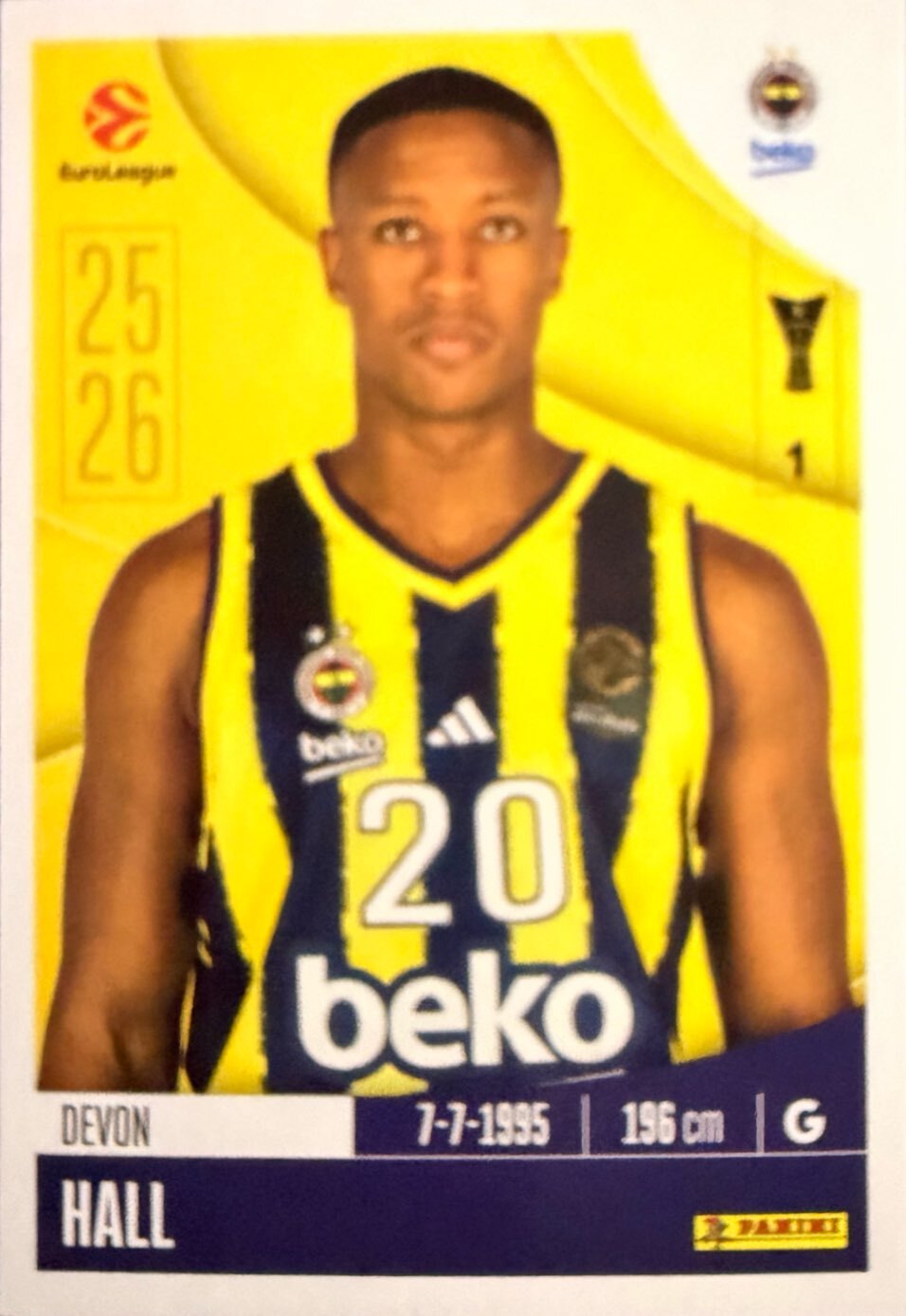 EuroLeague 2025/26 Panini - Scegli figurina da da 1 a 230