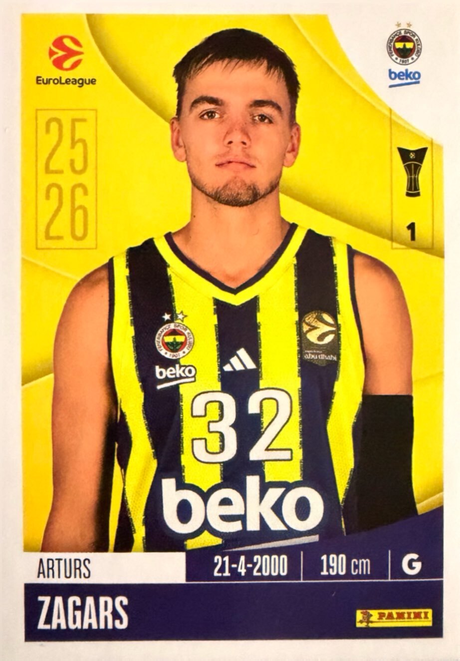 EuroLeague 2025/26 Panini - Scegli figurina da da 1 a 230