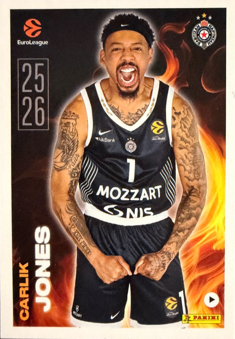 EuroLeague 2025/26 Panini - Scegli figurina da da 1 a 230