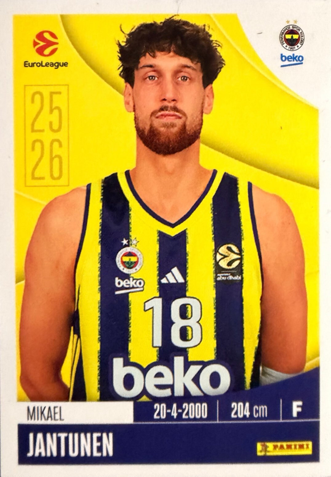 EuroLeague 2025/26 Panini - Scegli figurina da da 1 a 230