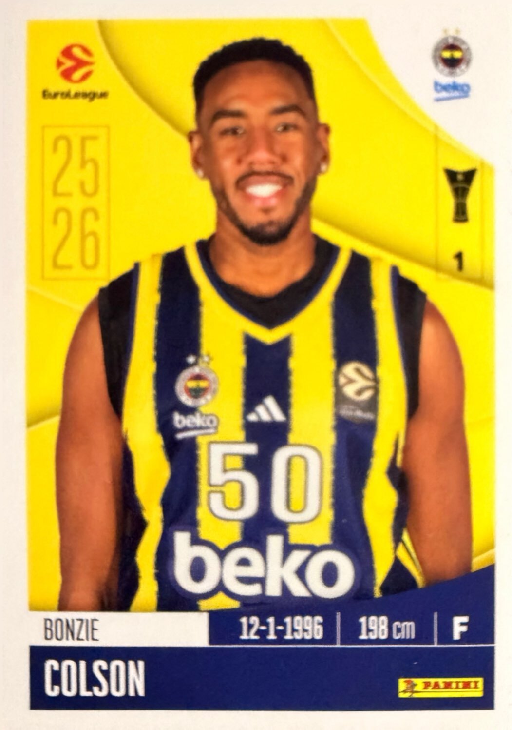 EuroLeague 2025/26 Panini - Scegli figurina da da 1 a 230