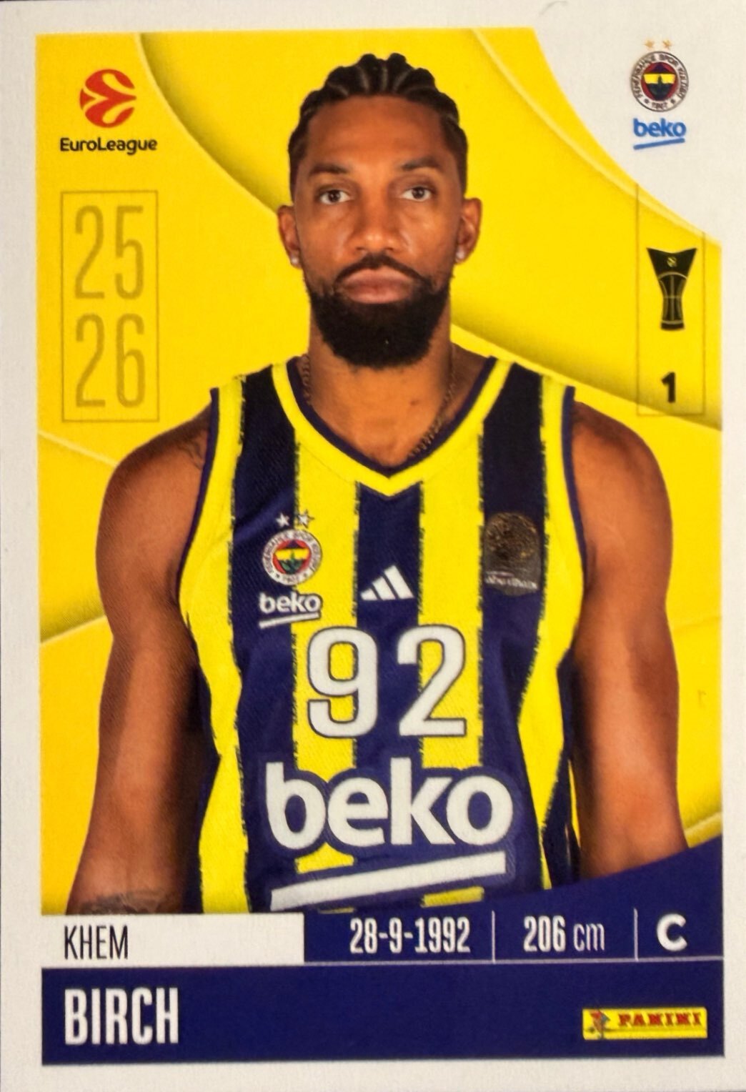 EuroLeague 2025/26 Panini - Scegli figurina da da 1 a 230