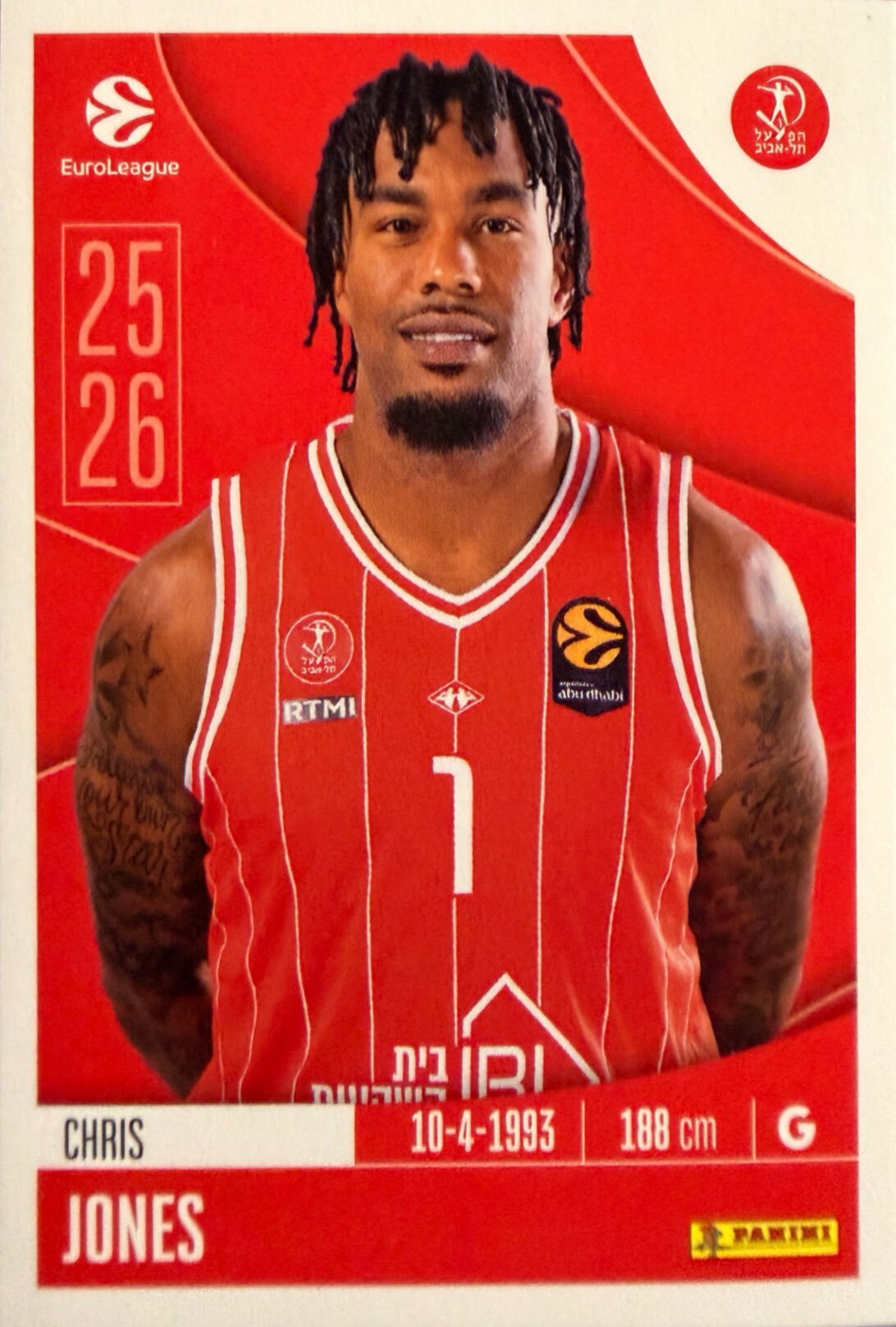 EuroLeague 2025/26 Panini - Scegli figurina da da 1 a 230