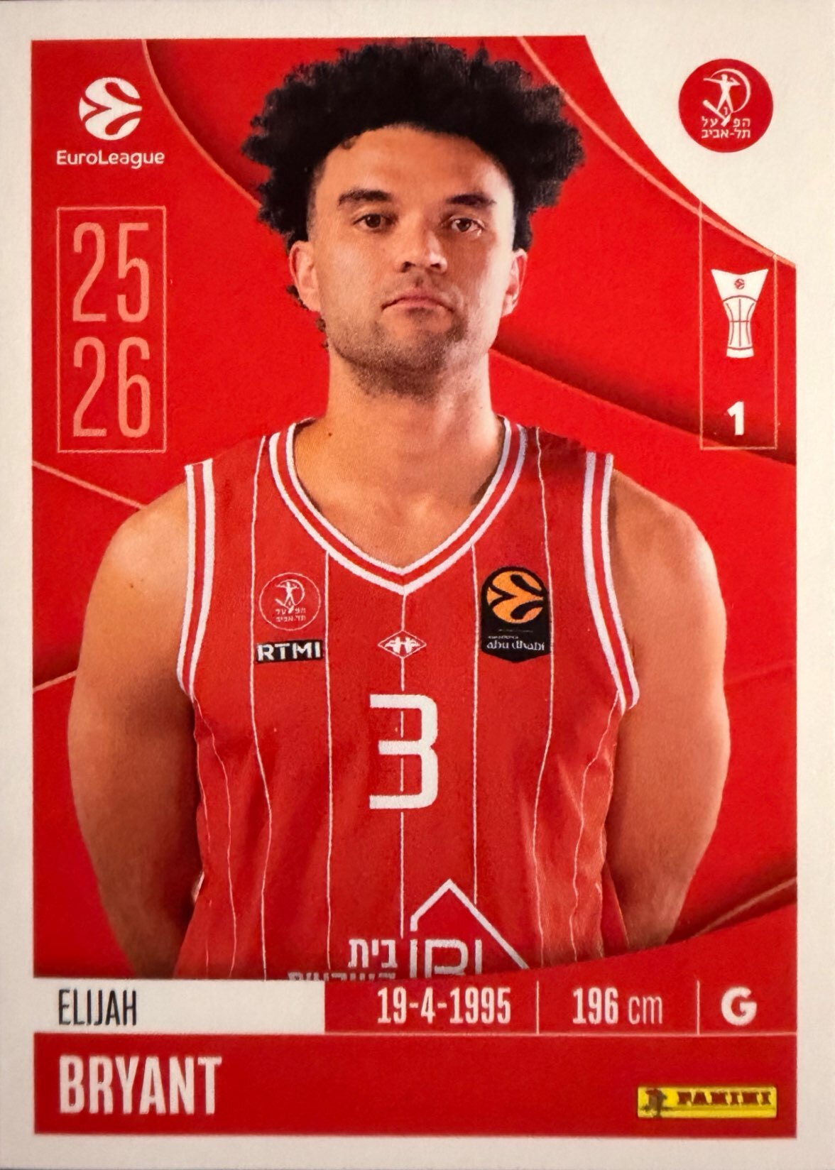 EuroLeague 2025/26 Panini - Scegli figurina da da 1 a 230