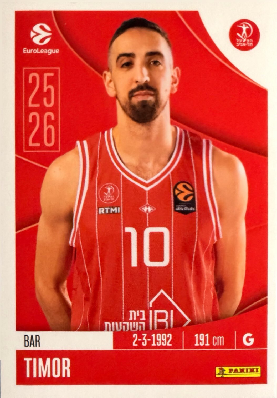 EuroLeague 2025/26 Panini - Scegli figurina da da 1 a 230