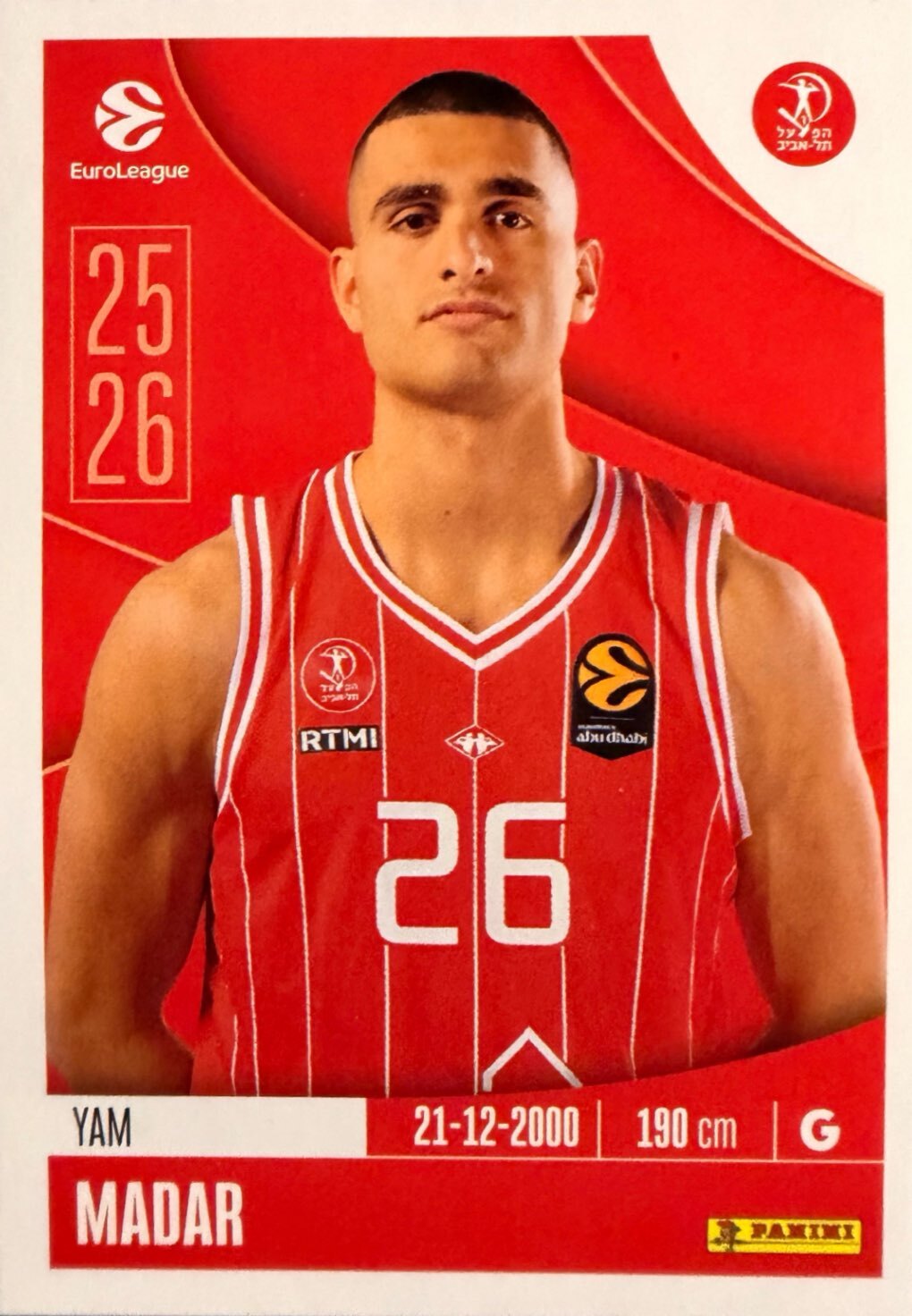 EuroLeague 2025/26 Panini - Scegli figurina da da 1 a 230