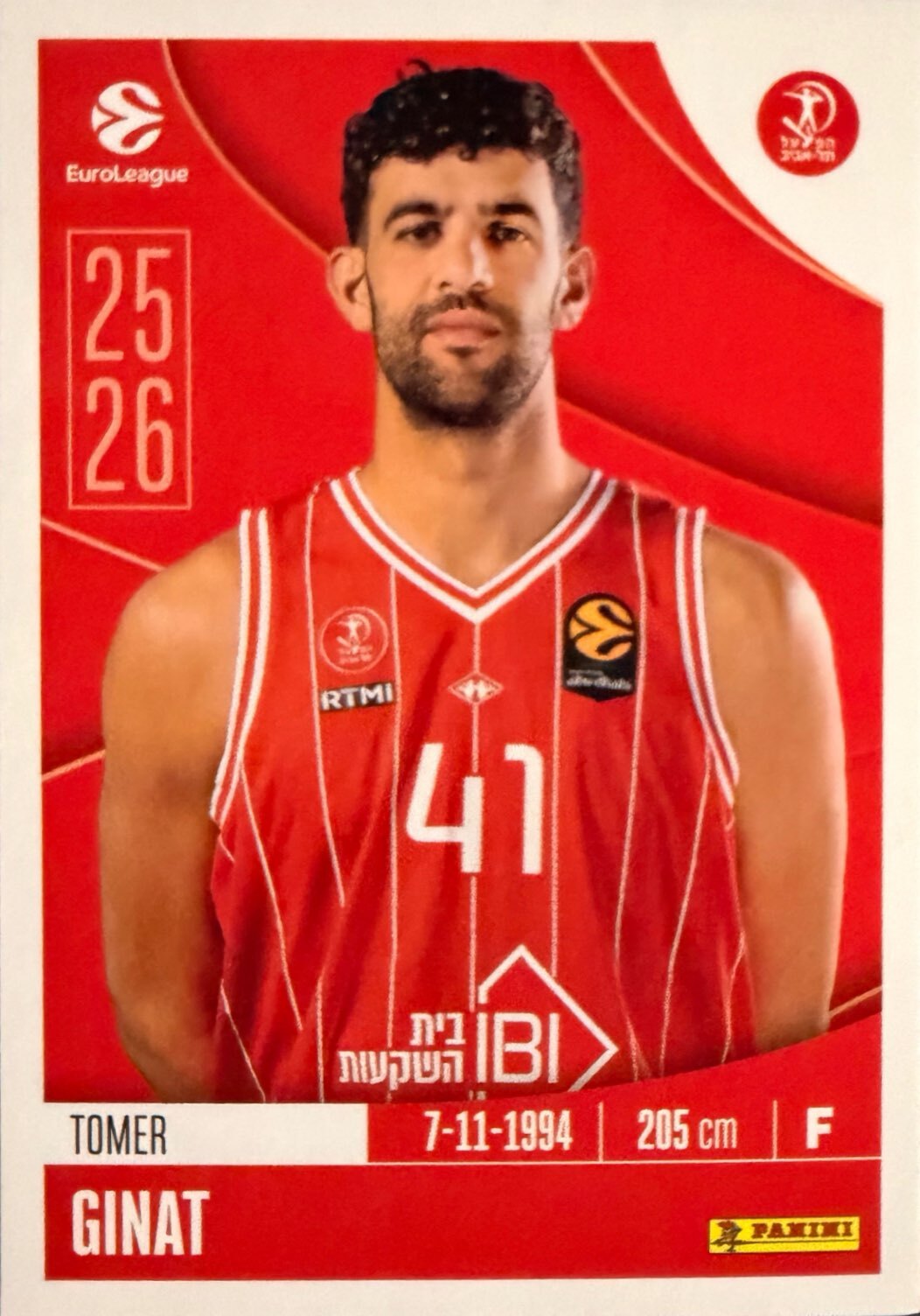 EuroLeague 2025/26 Panini - Scegli figurina da da 1 a 230