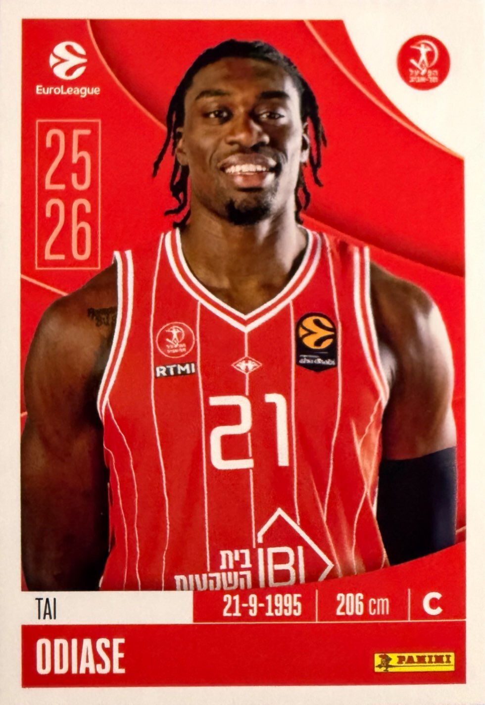 EuroLeague 2025/26 Panini - Scegli figurina da da 1 a 230