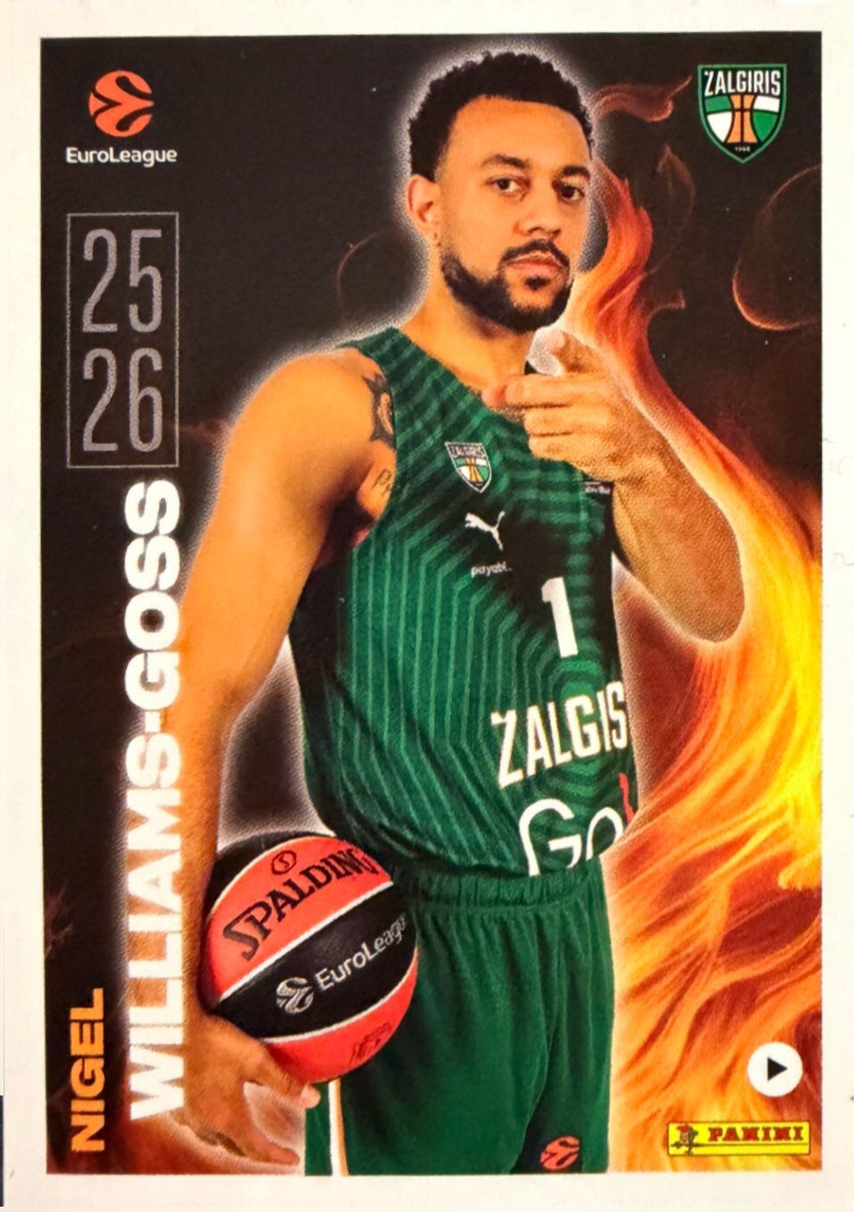 EuroLeague 2025/26 Panini - Scegli figurina da da 1 a 230