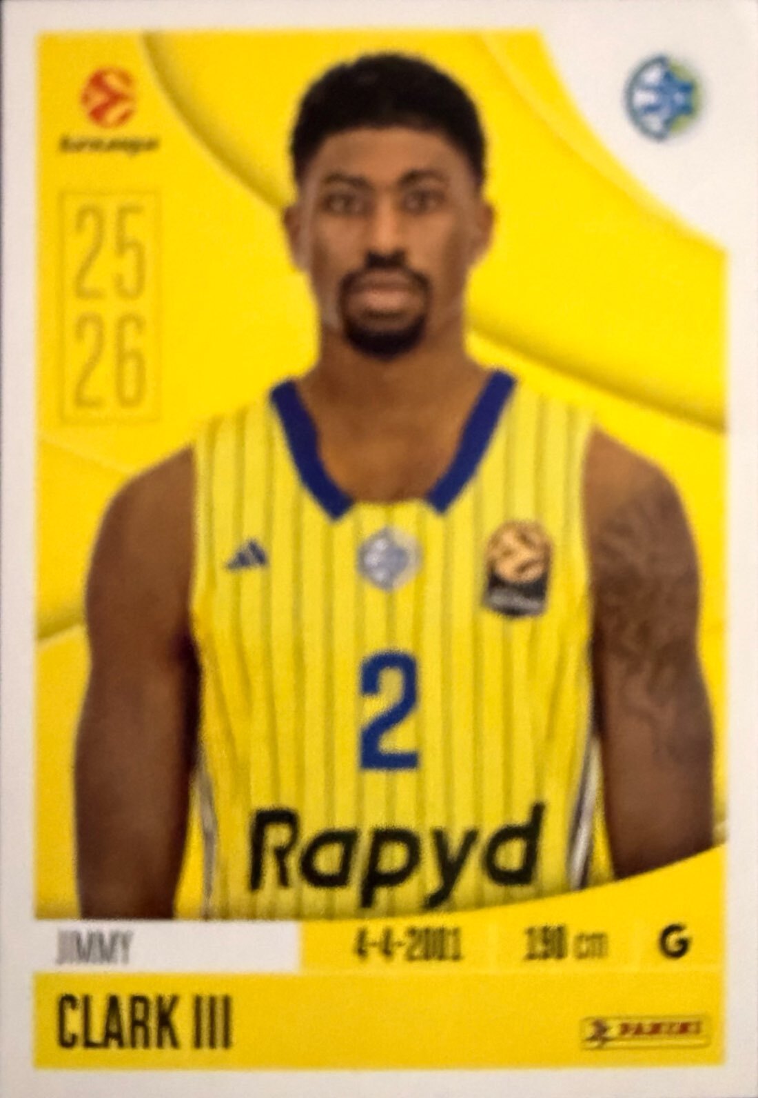 EuroLeague 2025/26 Panini - Scegli figurina da 231 a 448