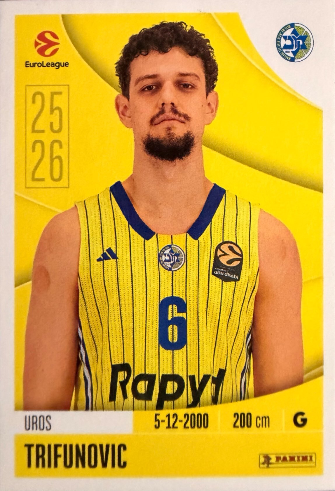 EuroLeague 2025/26 Panini - Scegli figurina da 231 a 448