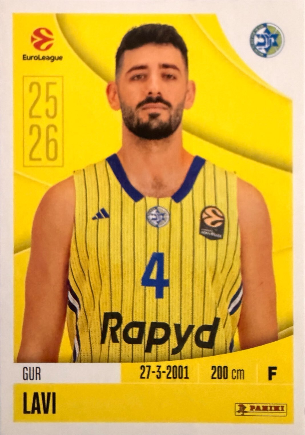 EuroLeague 2025/26 Panini - Scegli figurina da 231 a 448