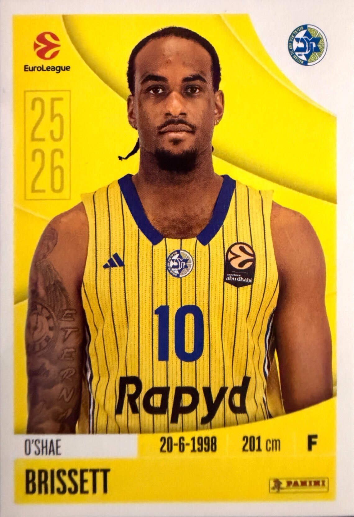 EuroLeague 2025/26 Panini - Scegli figurina da 231 a 448