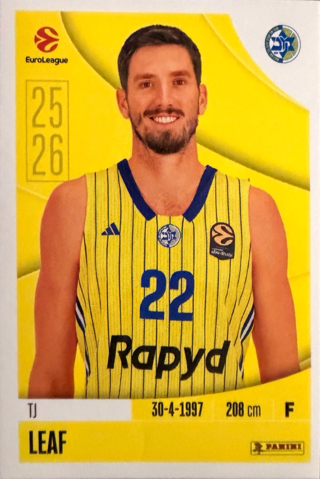 EuroLeague 2025/26 Panini - Scegli figurina da 231 a 448