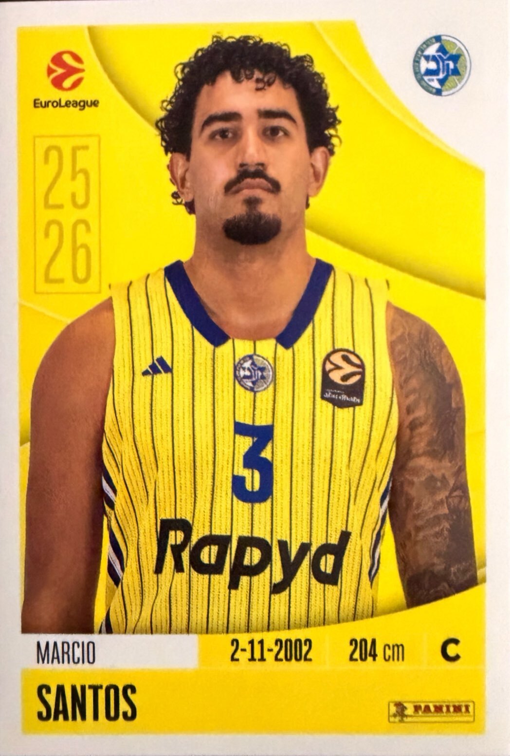 EuroLeague 2025/26 Panini - Scegli figurina da 231 a 448