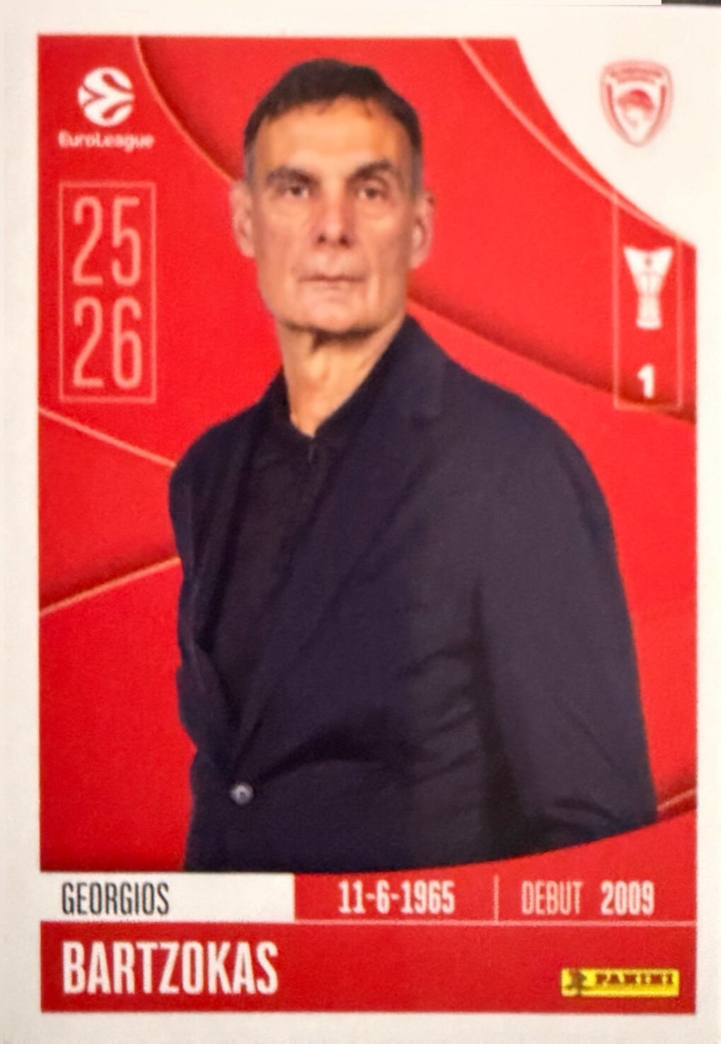 EuroLeague 2025/26 Panini - Scegli figurina da 231 a 448