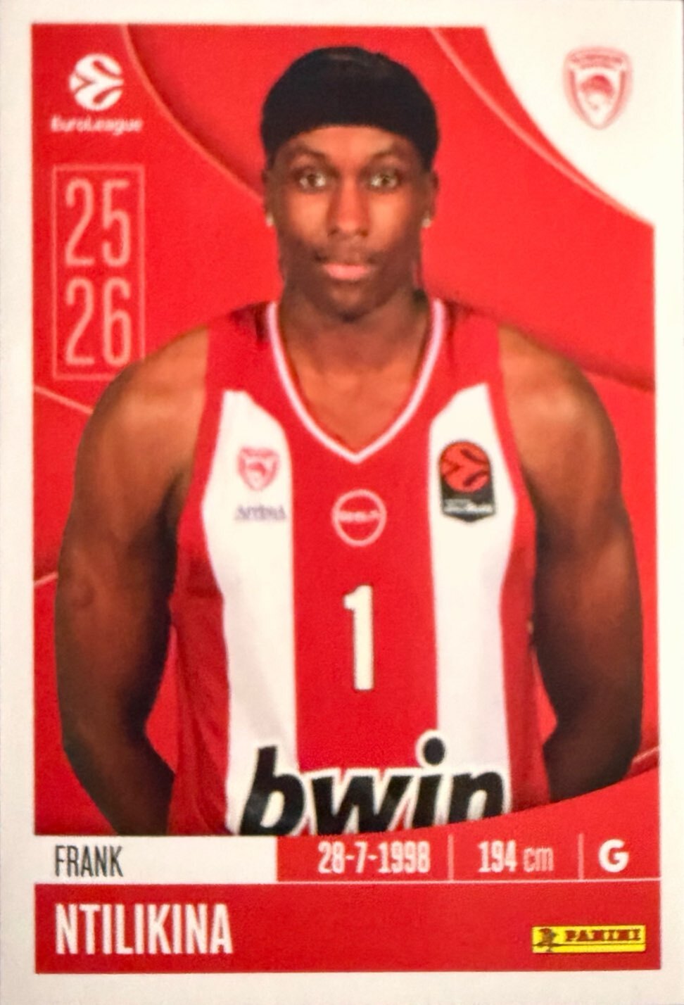 EuroLeague 2025/26 Panini - Scegli figurina da 231 a 448