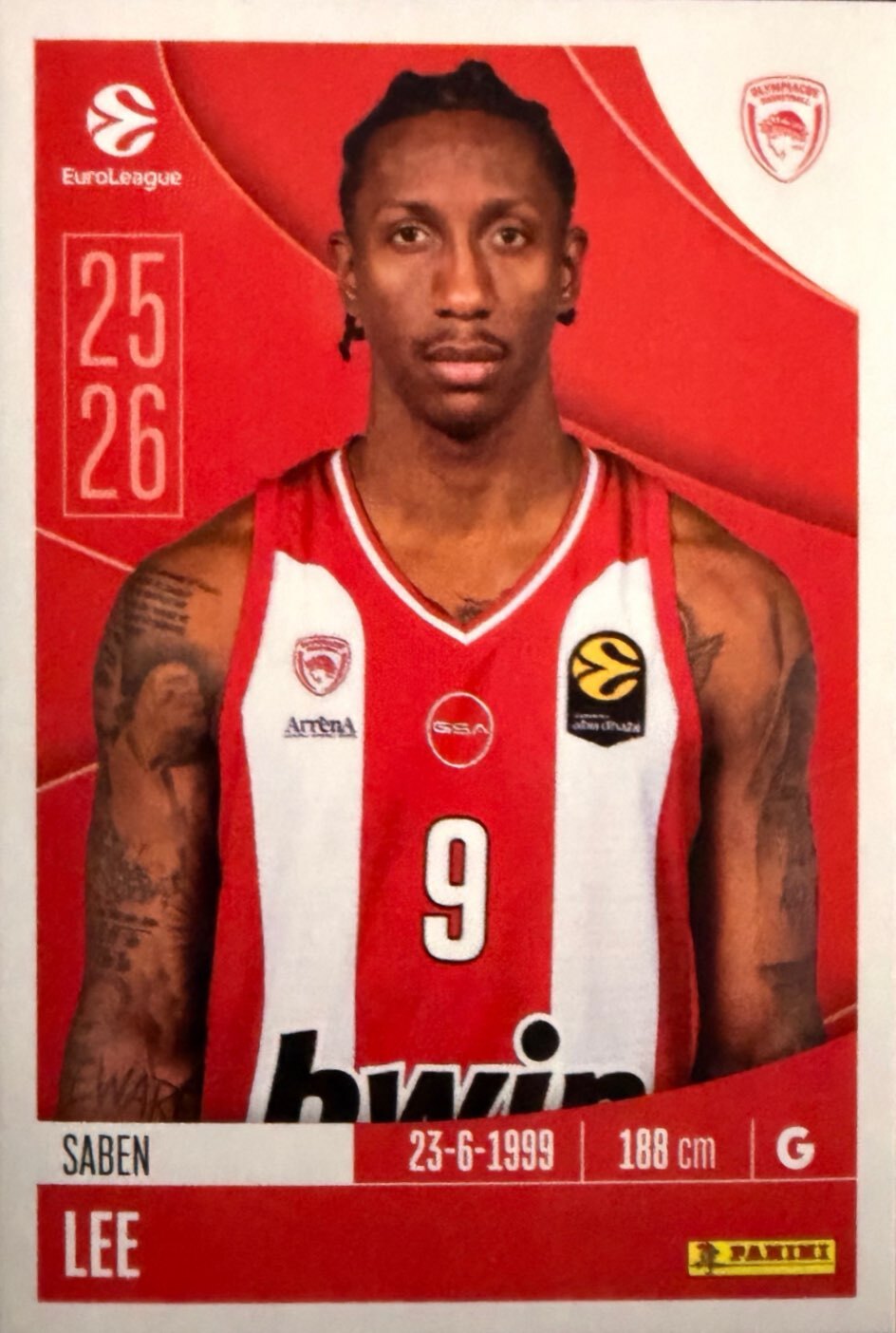 EuroLeague 2025/26 Panini - Scegli figurina da 231 a 448